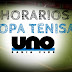 HORARIOS COPA TENISAY UNO BAHIA CLUB: DOMINGO 16