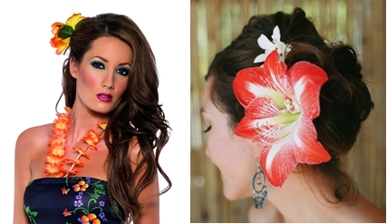 Hair Cuts Styles Interesting Hawaiian Flower Hairstyles