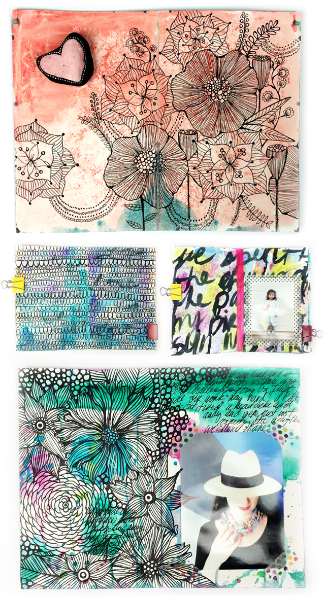 alisaburke a peek inside my art journal and a GIVEAWAY!