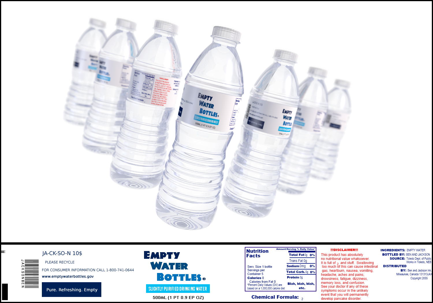 Empty Water Bottles (Now with a Tutorial)