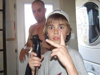 Justin Bieber with 15 years old