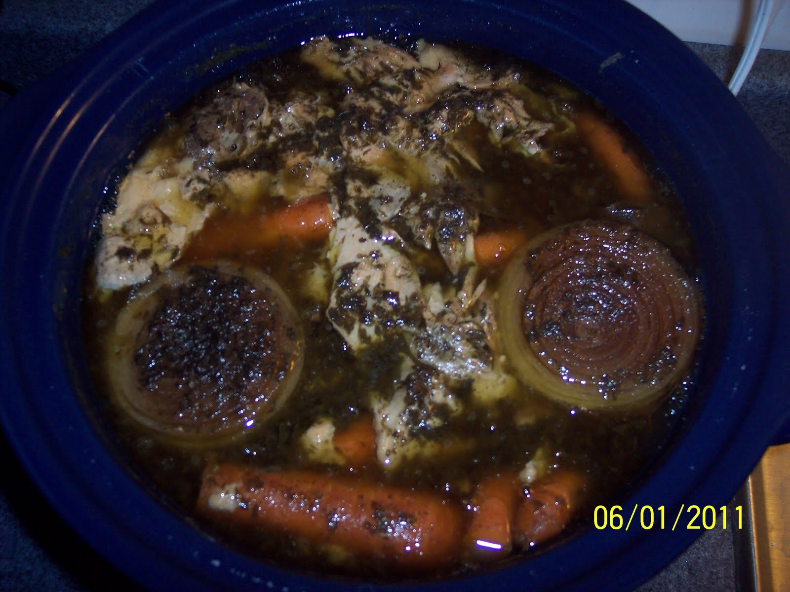 52 Baby Steps Crock pot chicken and homemade broth