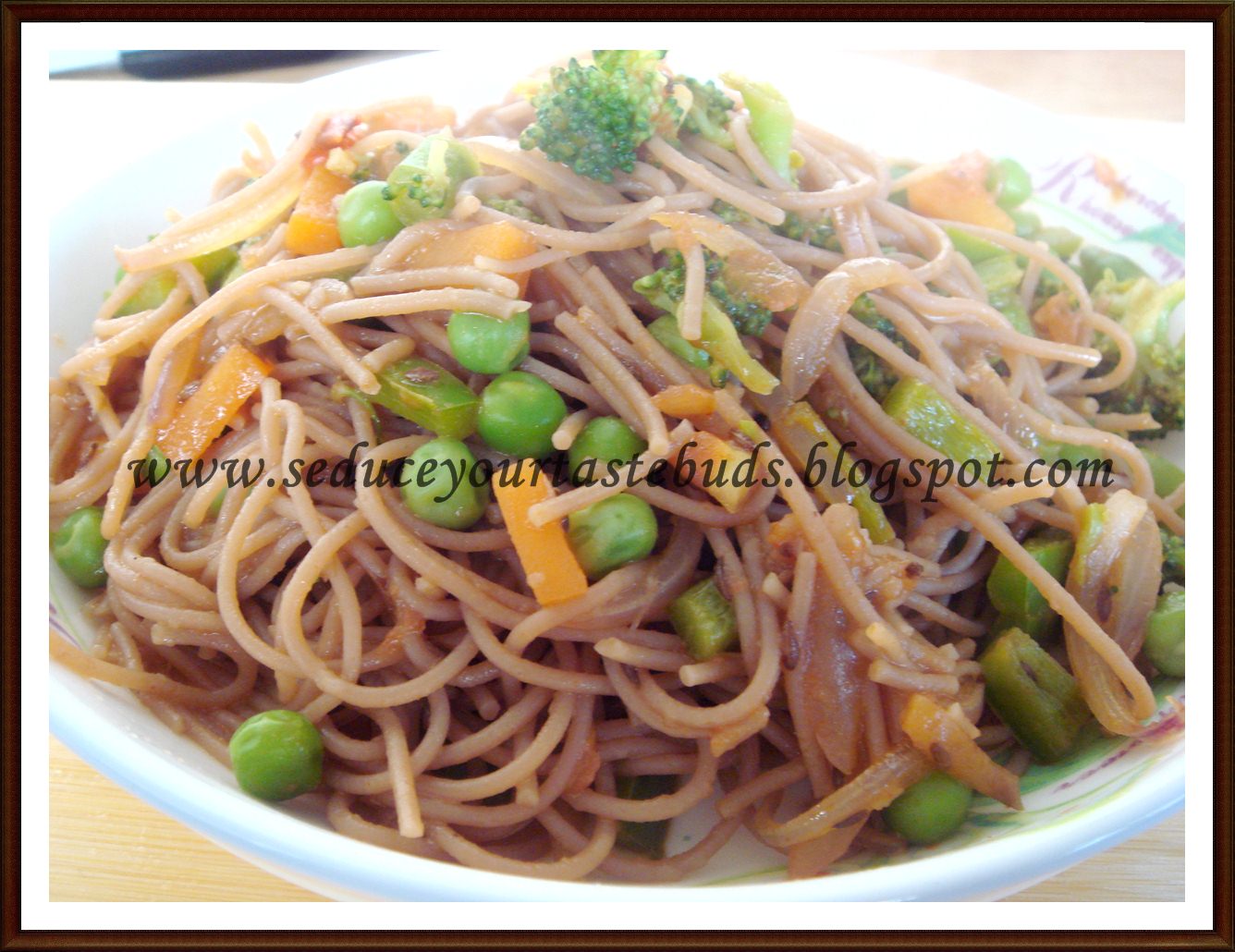 Buckwheat Noodles With Veggies A colourful way to health Seduce