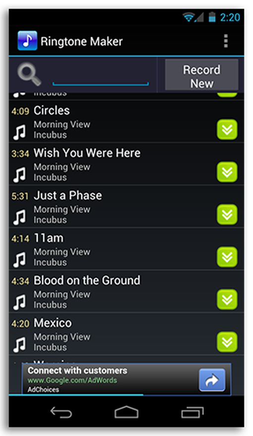 تحميل برنامج صانع نغمات Ringtone Maker للاندرويد مجانا