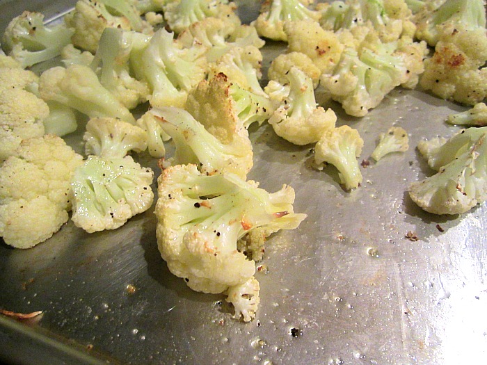 Chicken w/ Caramelized Cauliflower & Green Olive Pesto