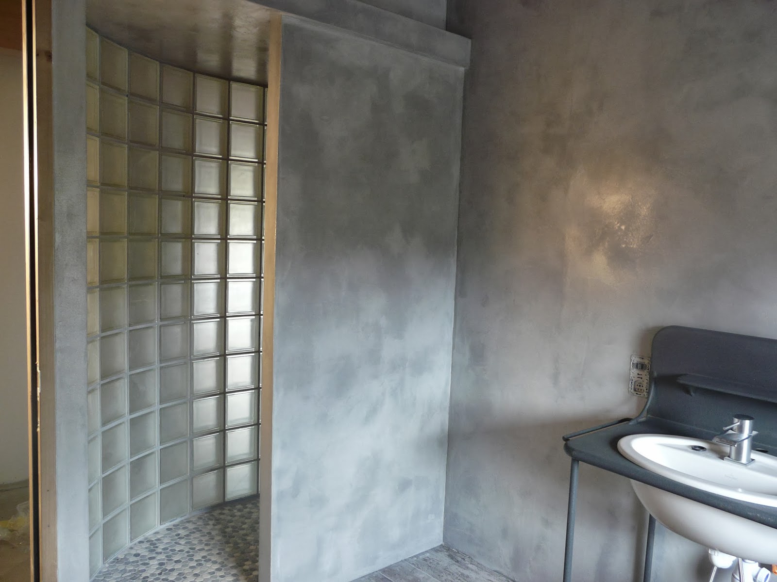 Beton cire salle de bain mur – lombards