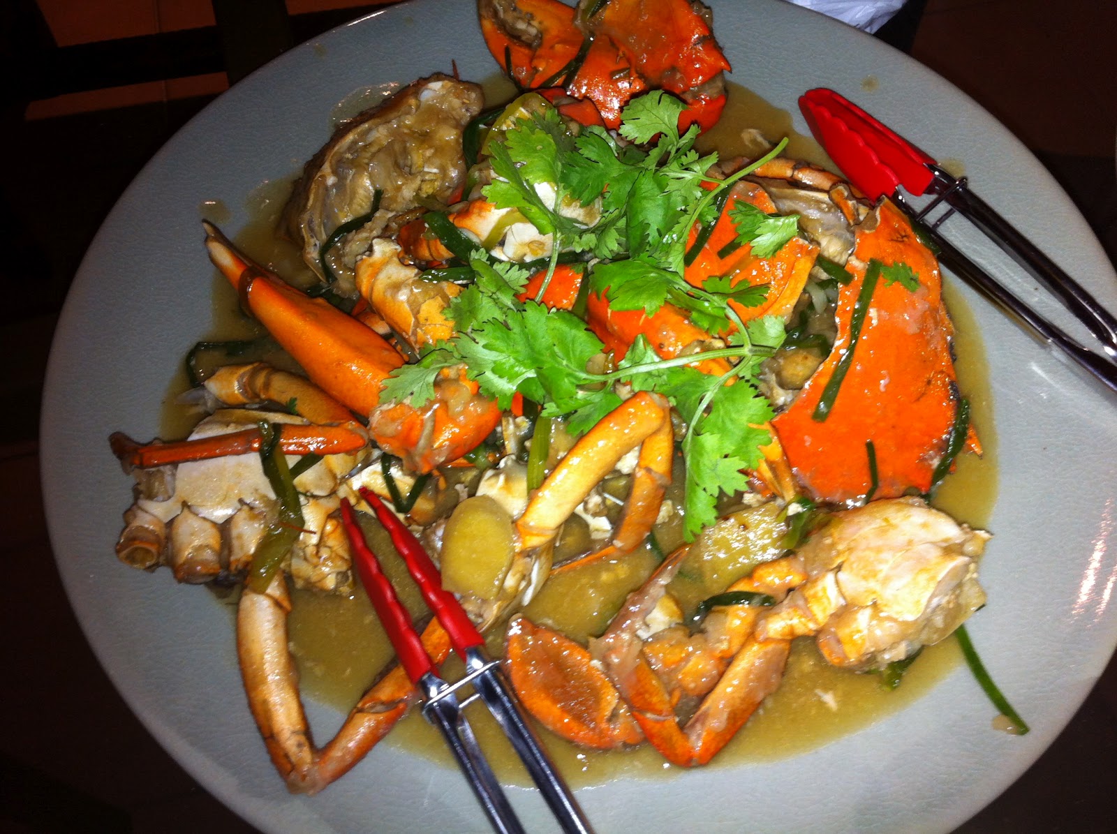 Recipes For Family & Friends Crab in Ginger and Spring onion