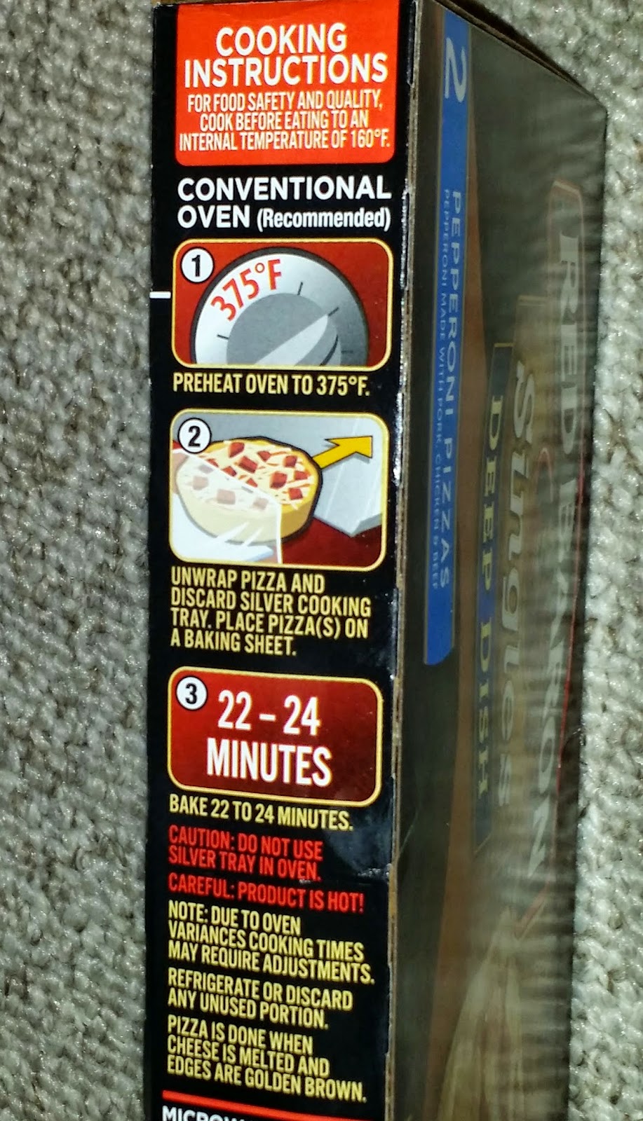 Pizza Quixote Review Red Baron Deep Dish Singles Frozen Pepperoni Pizza