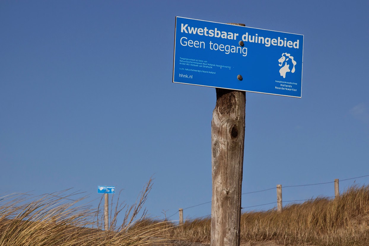 No trespassing: fragile dune area