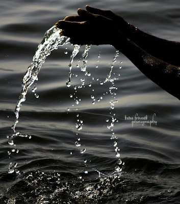 Har Har Ganga clicked by Isha Trivedi in Varanasi water drops "Isha Trivedi" "Varanasi"