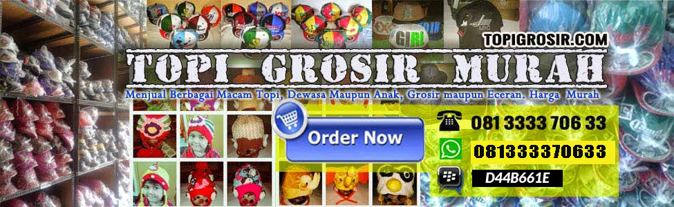 Topi Boneka Gajah / Macan - Topi Grosir | Topi Murah | Topi SD | Topi