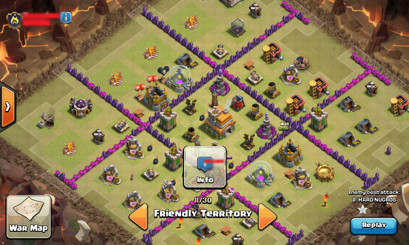 COC BASE War TH 7 Anti Dragon Naga Terkuat Menggunakan Air Sweaper