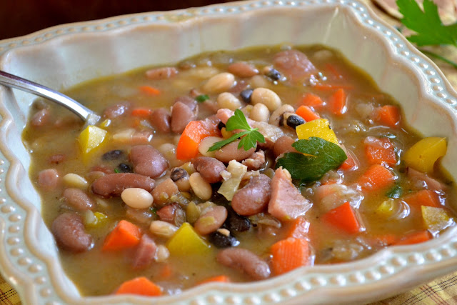 16 Bean Soup With Ham Bone Recipe