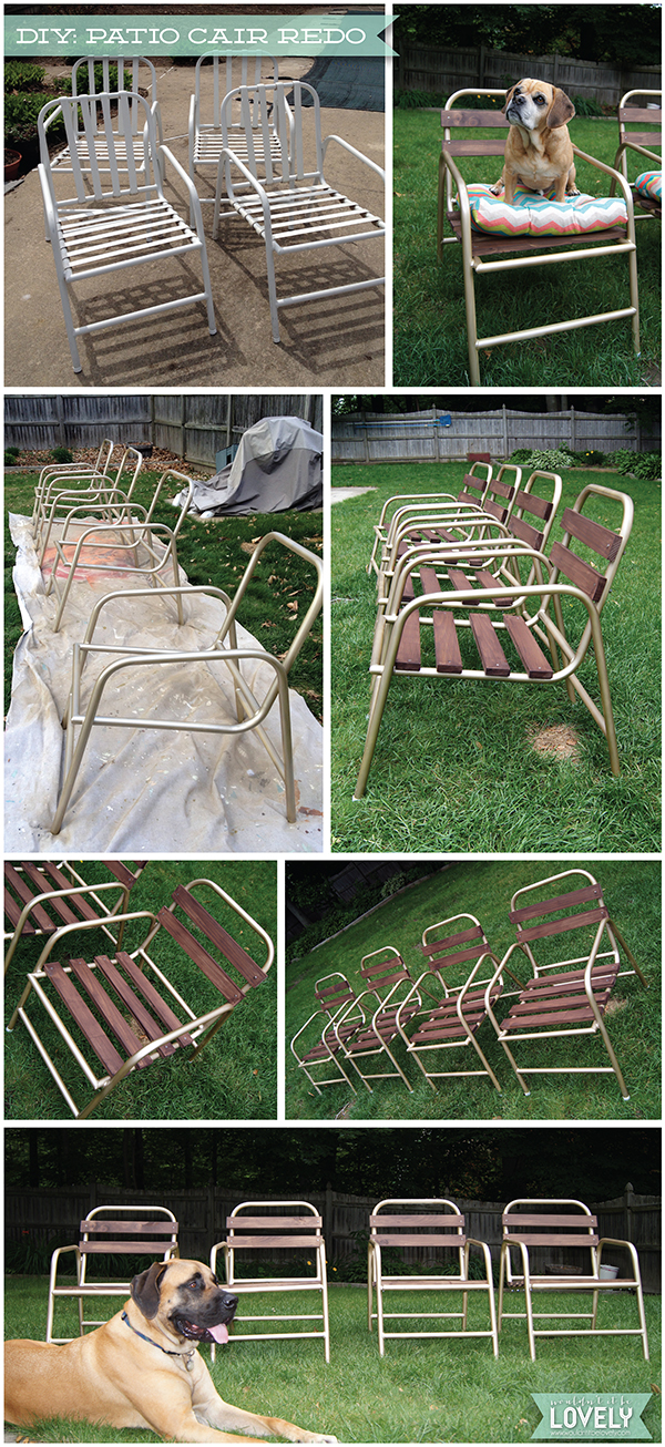 Wouldn't it be Lovely DIY Patio Chair Before & After