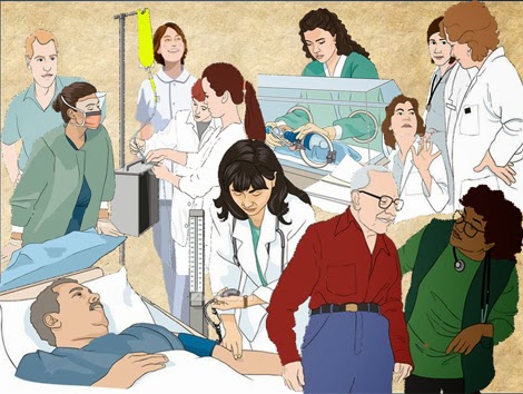 Equipo Medico De Un Gran Grupo De Medicos Diversos Medicos Y