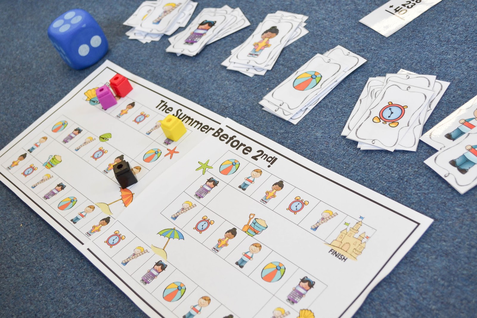 End of Year Summer Math Activities for First Grade