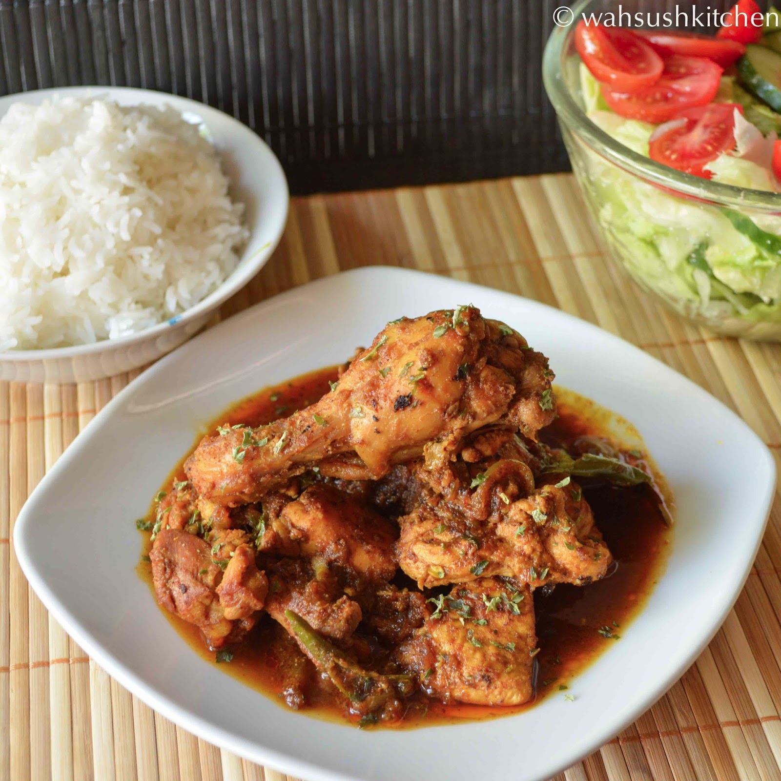 WahSush Kitchen Chicken Curry The Bangla Style