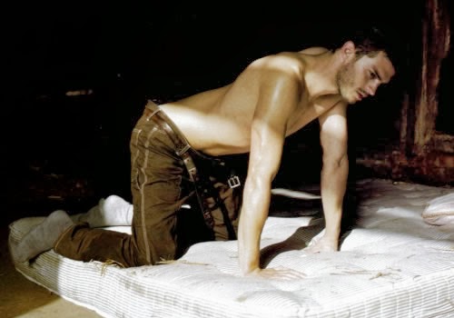 Matt Bomer posing in a underwear