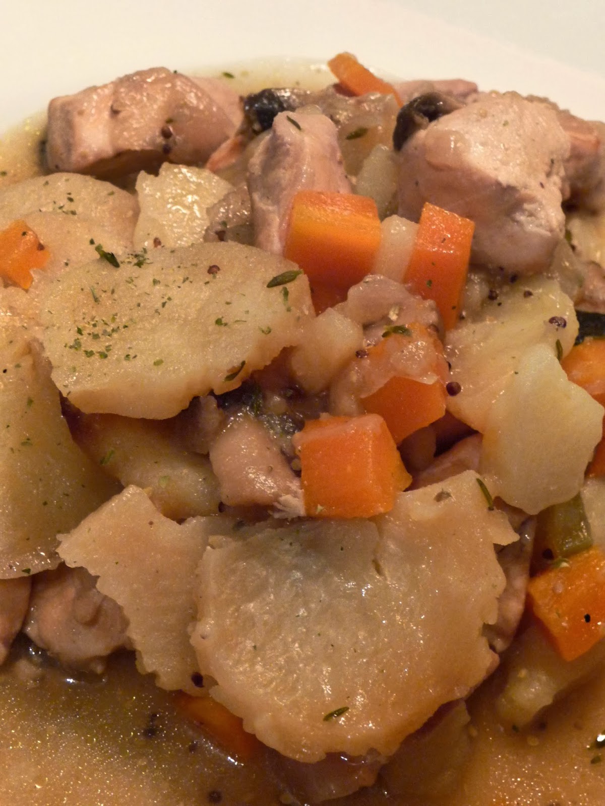 Lancashire Food Slow Cooker Chicken and Mushroom Hotpot