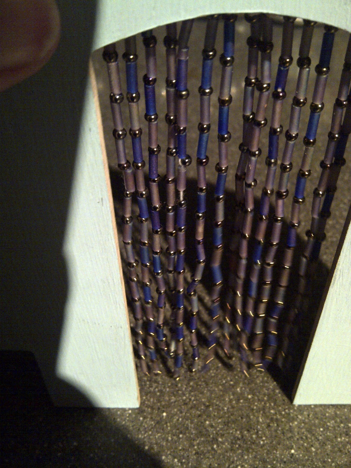 Miniature Gypsy Caravan Bead curtian and more painting...