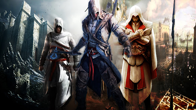 The three heroes of Assassin's Creed game fanart