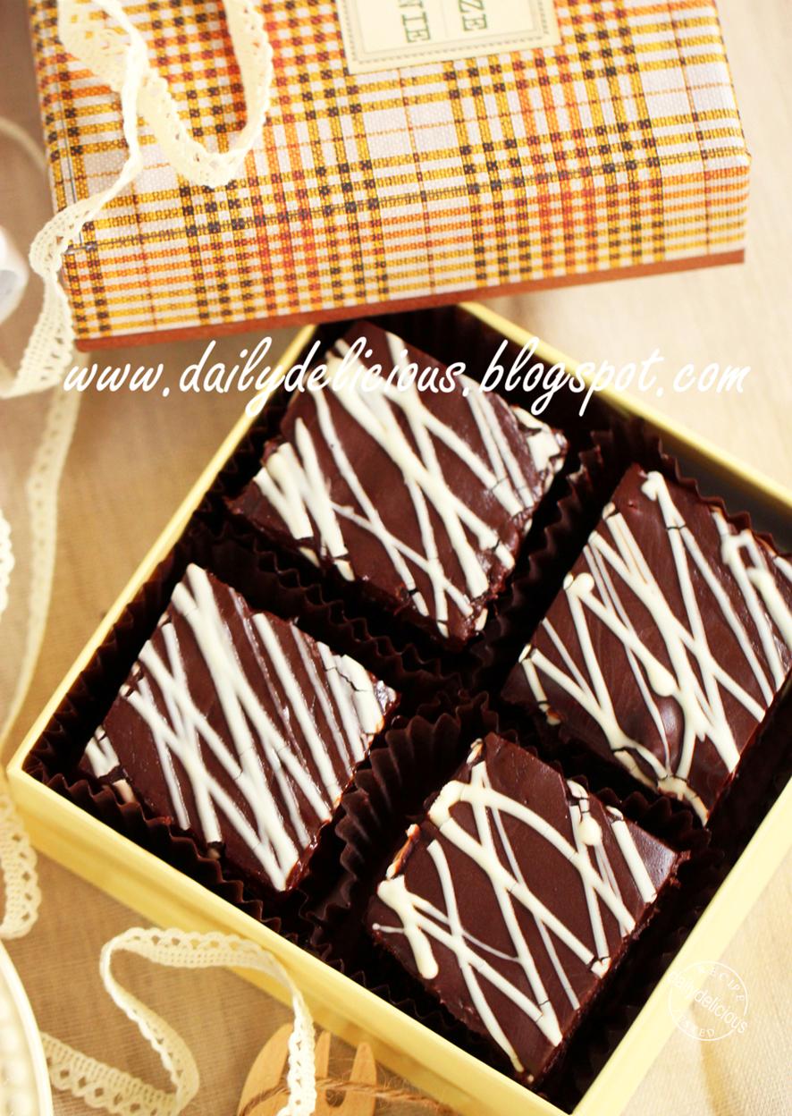 dailydelicious Chocolate Glaze Cocoa Brownies Special gift from my heart!