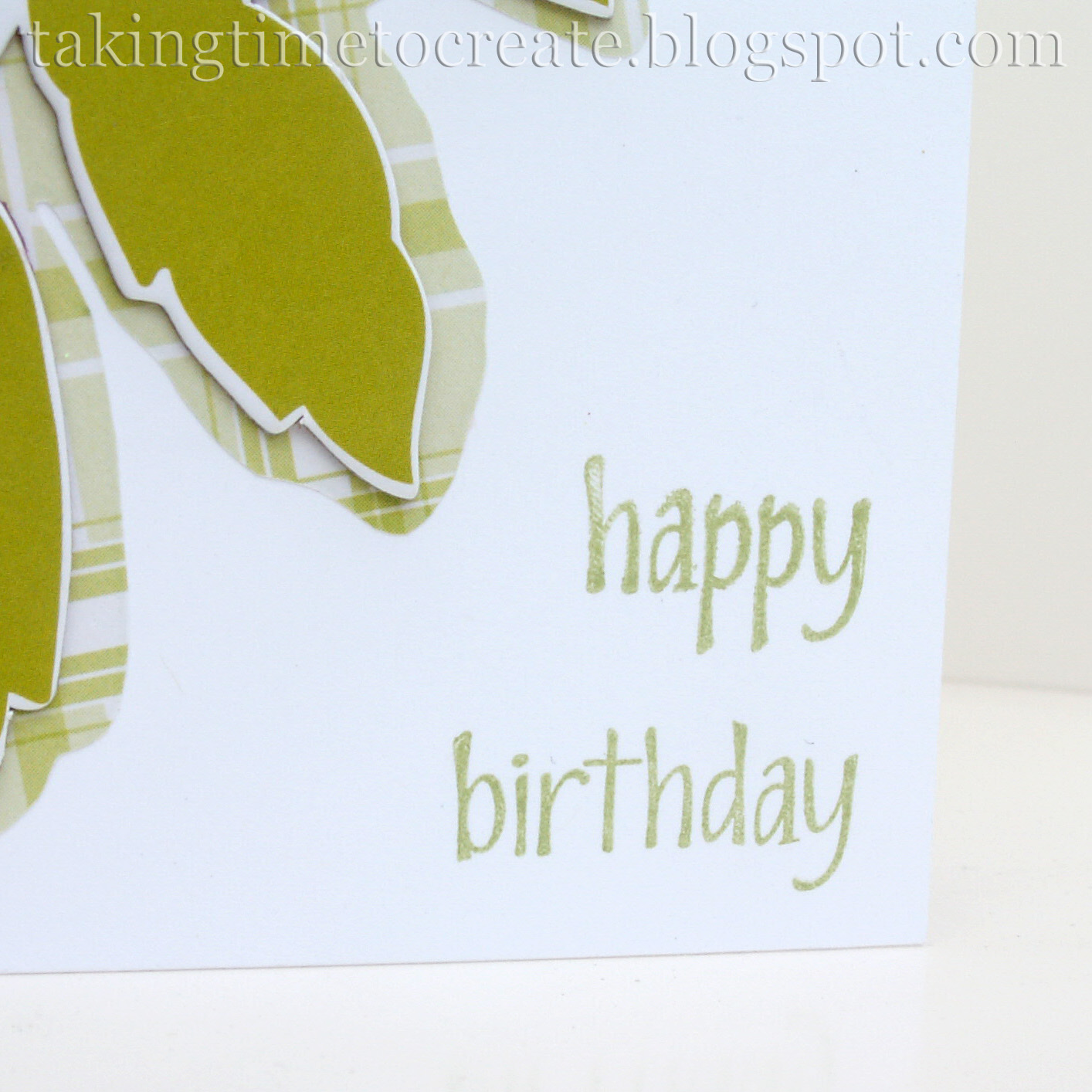 Taking Time To Create Flower Power Birthday Card {A Really Simple One}