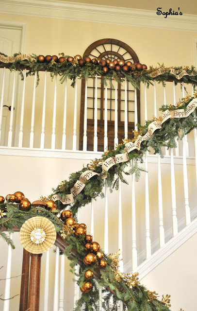 sophia s christmas stairs and entryway sophia s christmas stairs and entryway