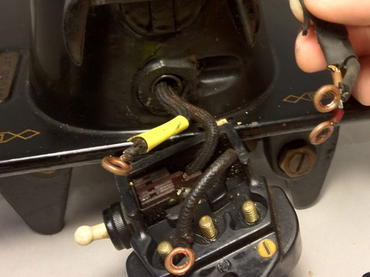 The Vintage Singer Sewing Machine Blog How to Rewire a Potted Motor