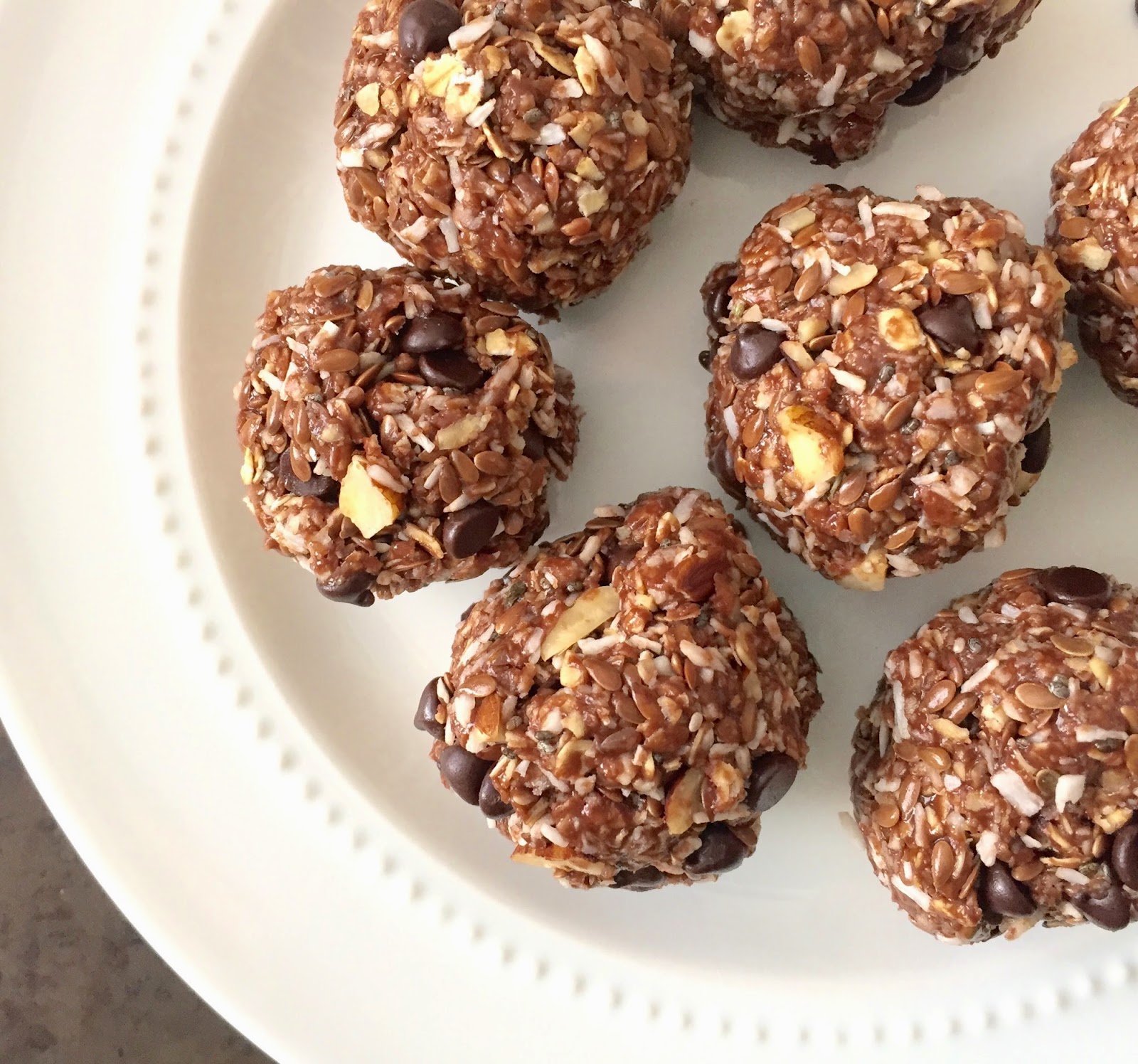Nutella & Flax Energy Bites