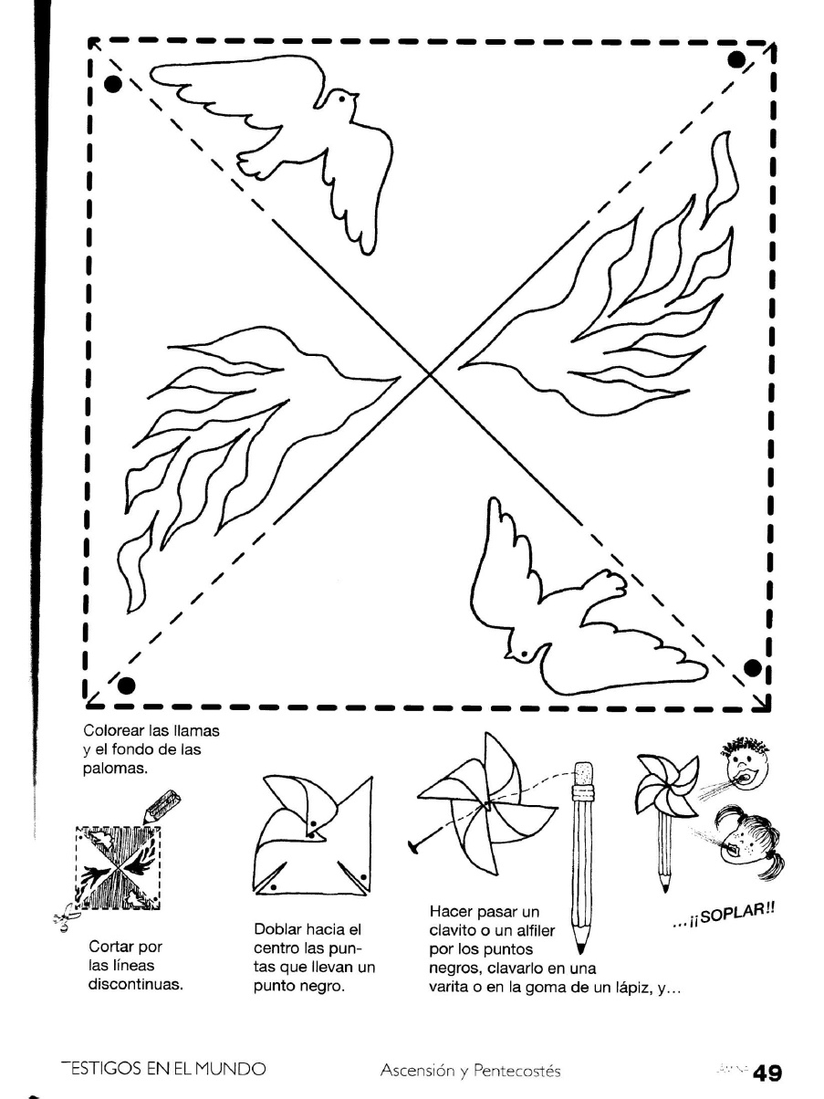 MATERIALES DE RELIGIÓN CATÓLICA: Manualidad de Pentecostés