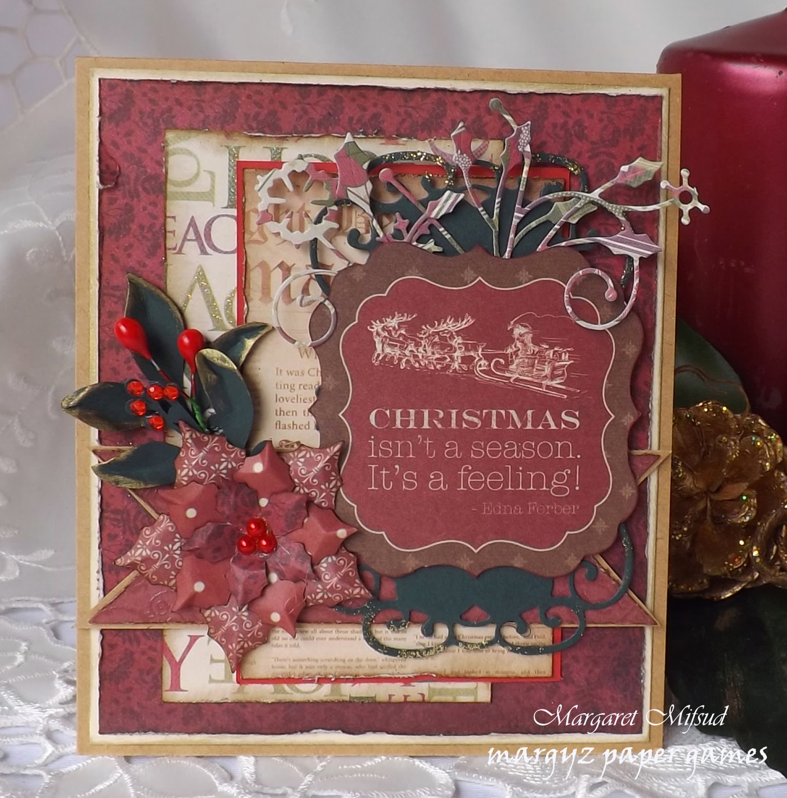 Margyz Paper Games Christmas Cards 2