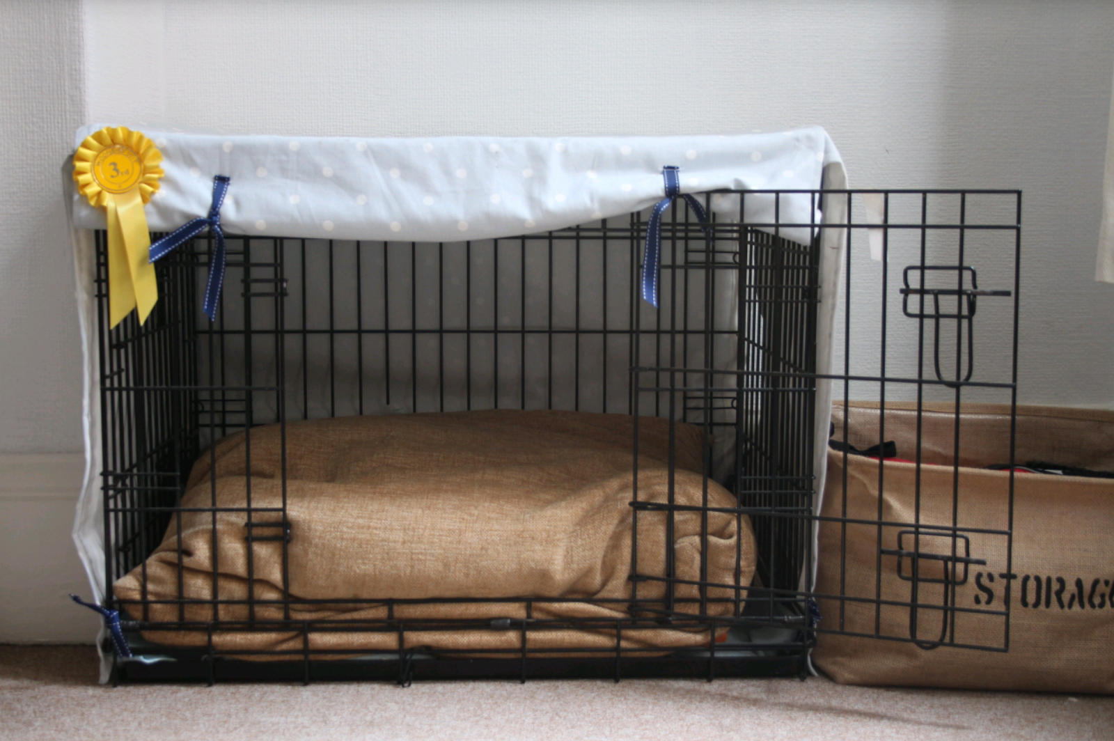 DIY Puppy Crate Cover Oh Gosh Blog Em