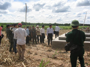 Viet cop filmed all the CWC delegates' activities visited the Viet border marker  inside Cambodia.