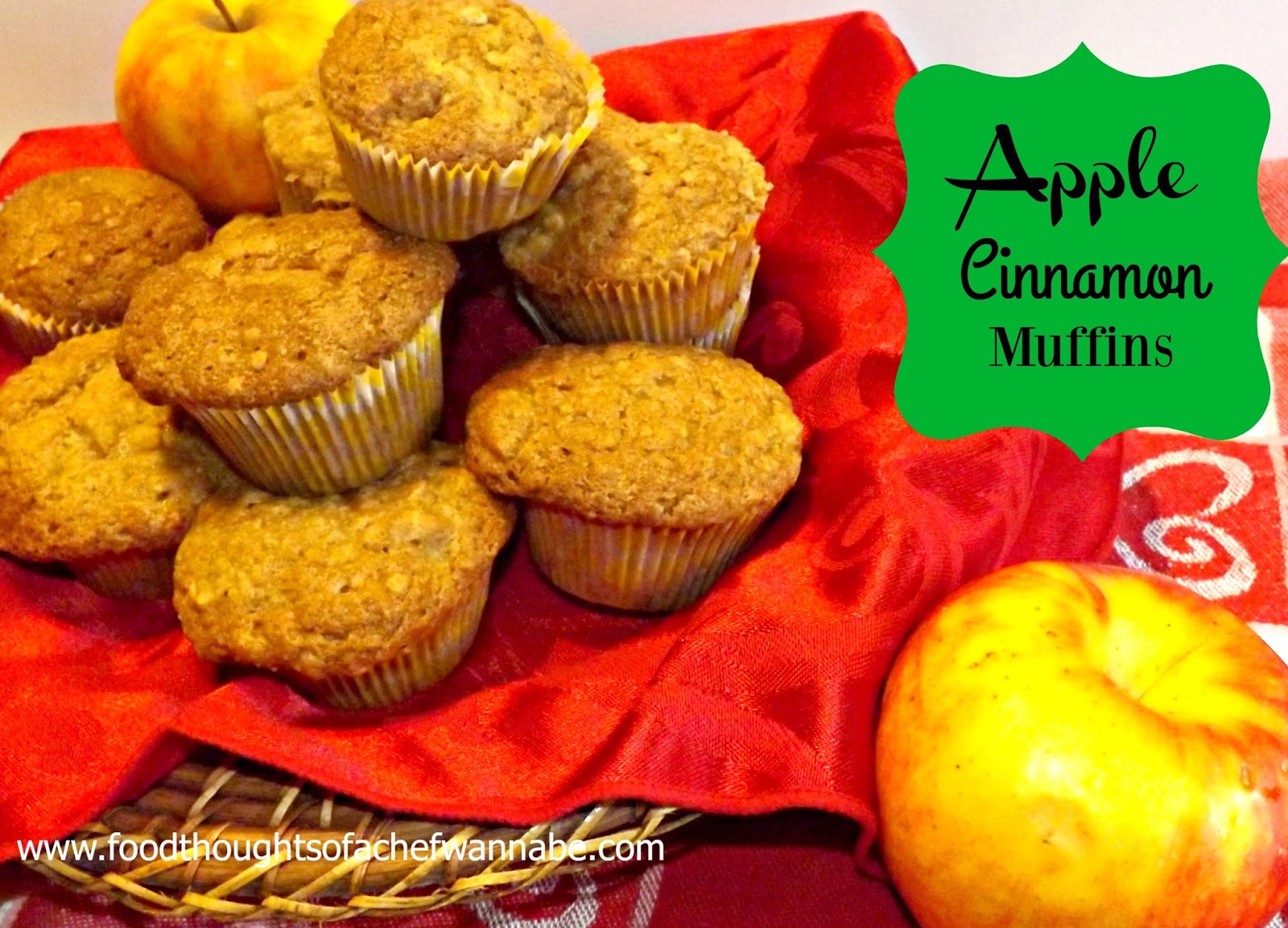 FoodThoughtsOfaChefWannabe Apple Cinnamon Muffins