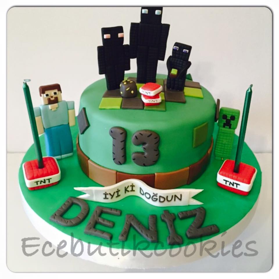 Ece Butik Cookies İstanbul Butik PastaKurabiye Minecraft Pasta
