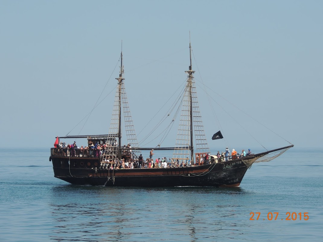 L'ile de Djerba et le bateau pirate