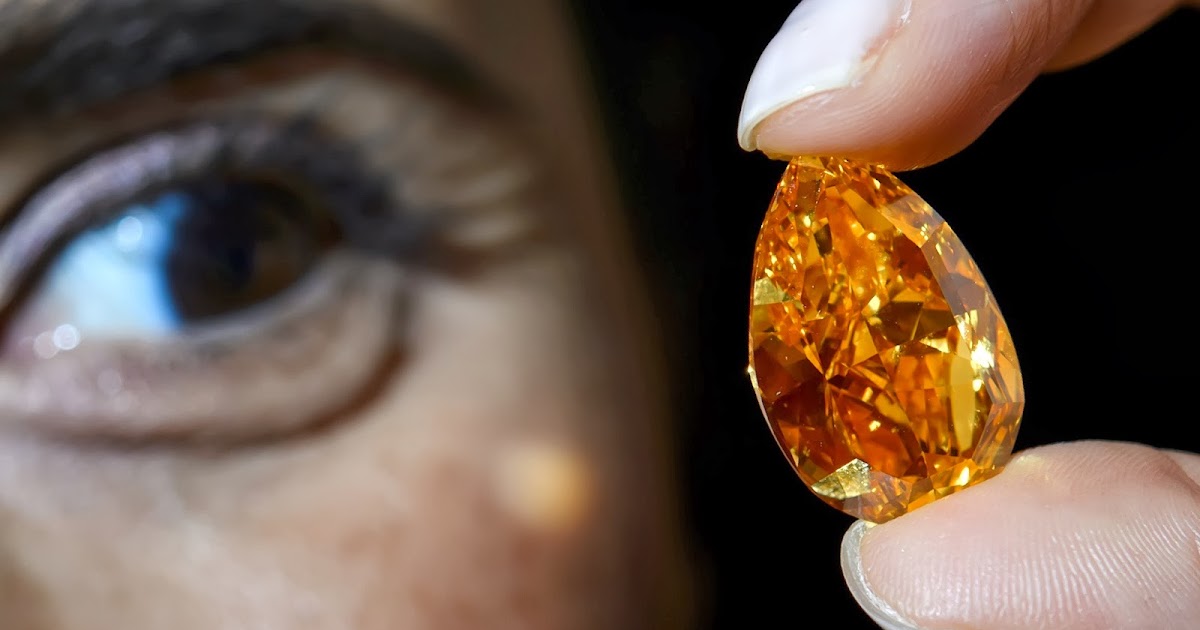 GenevaLargest Vivid Orange Diamond Worth (17 and 20 million US Dollars