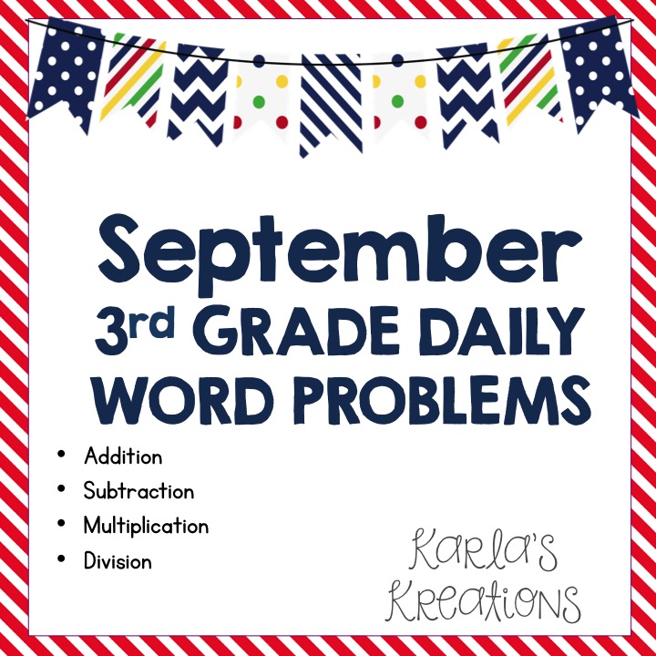 Cgi Word Problems 3rd Grade