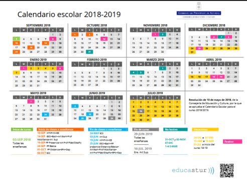 Calendario 2018/2019