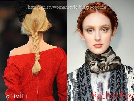 Прически с една плитка - Lanvin, Rachel Roy