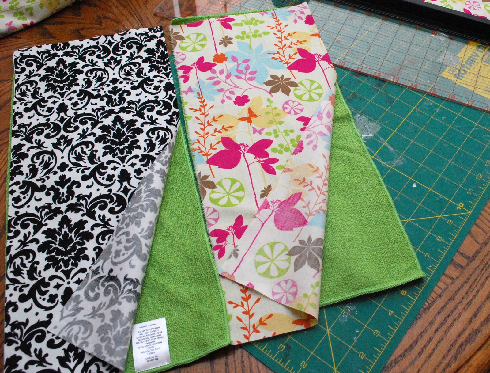 Fussy Monkey Business Baby Burp Cloth Tutorial