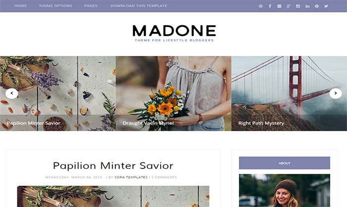 Madone-Blogger-Template