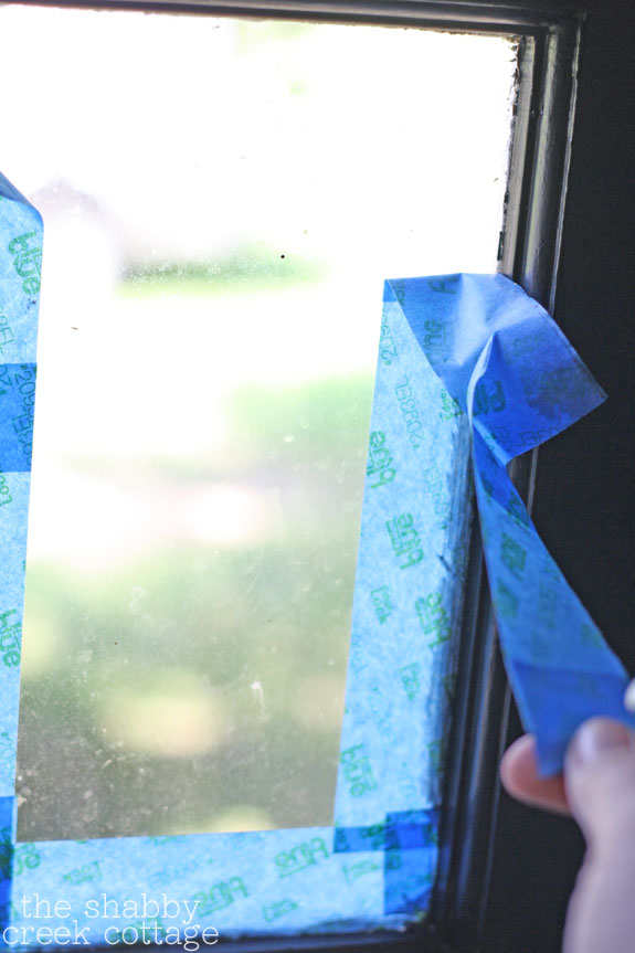 Tips for taping window panes