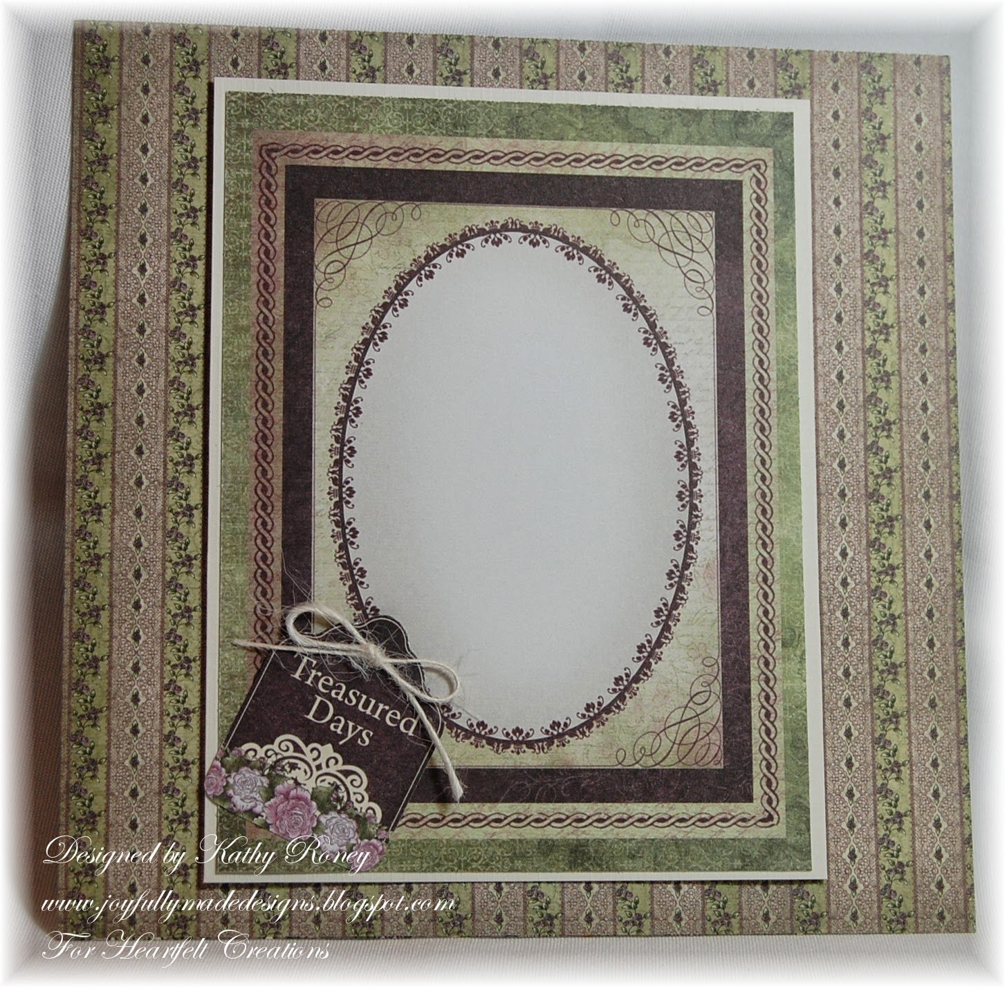 Joyfully Made Designs Raindrops on Roses Scrapbook Page Holder