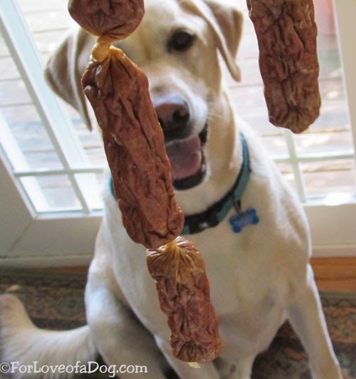 Talking Dogs at For Love of a Dog Duck Sausages for Dogs from