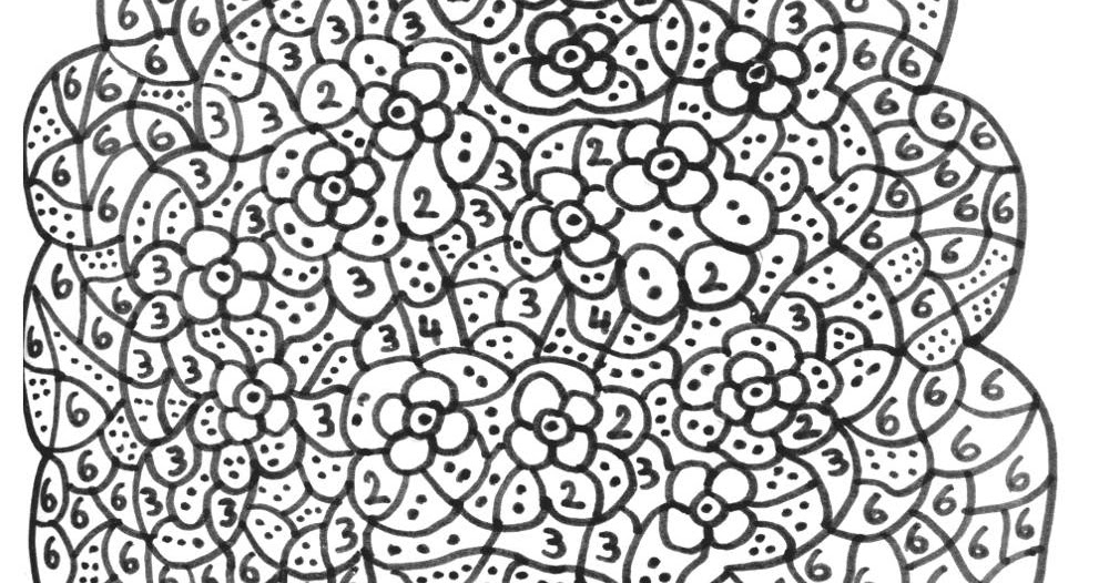 Maternelle Coloriage magique maternelle un arbre souriant et fleuri