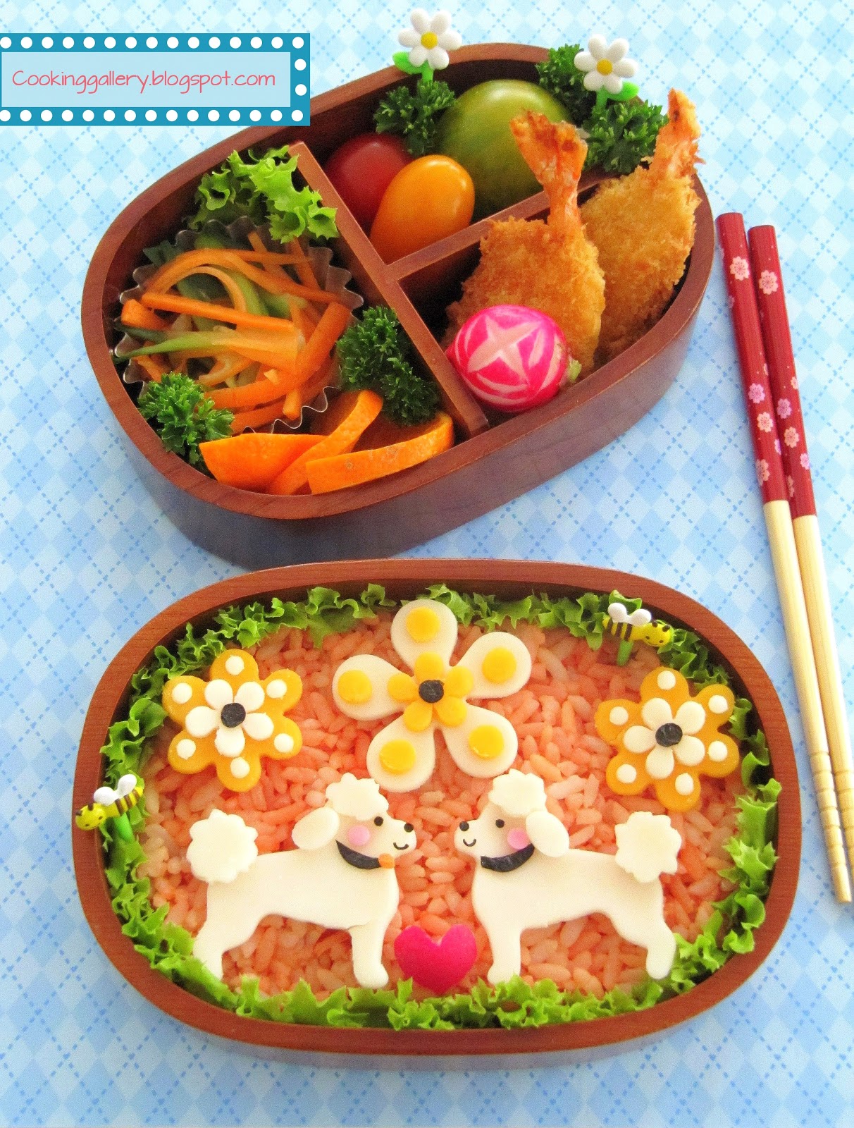 Poodles in Love Bento Cooking Gallery
