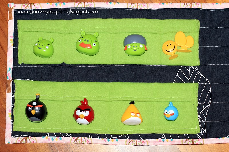 mommy sew pretty Angry Bird toy Carryall