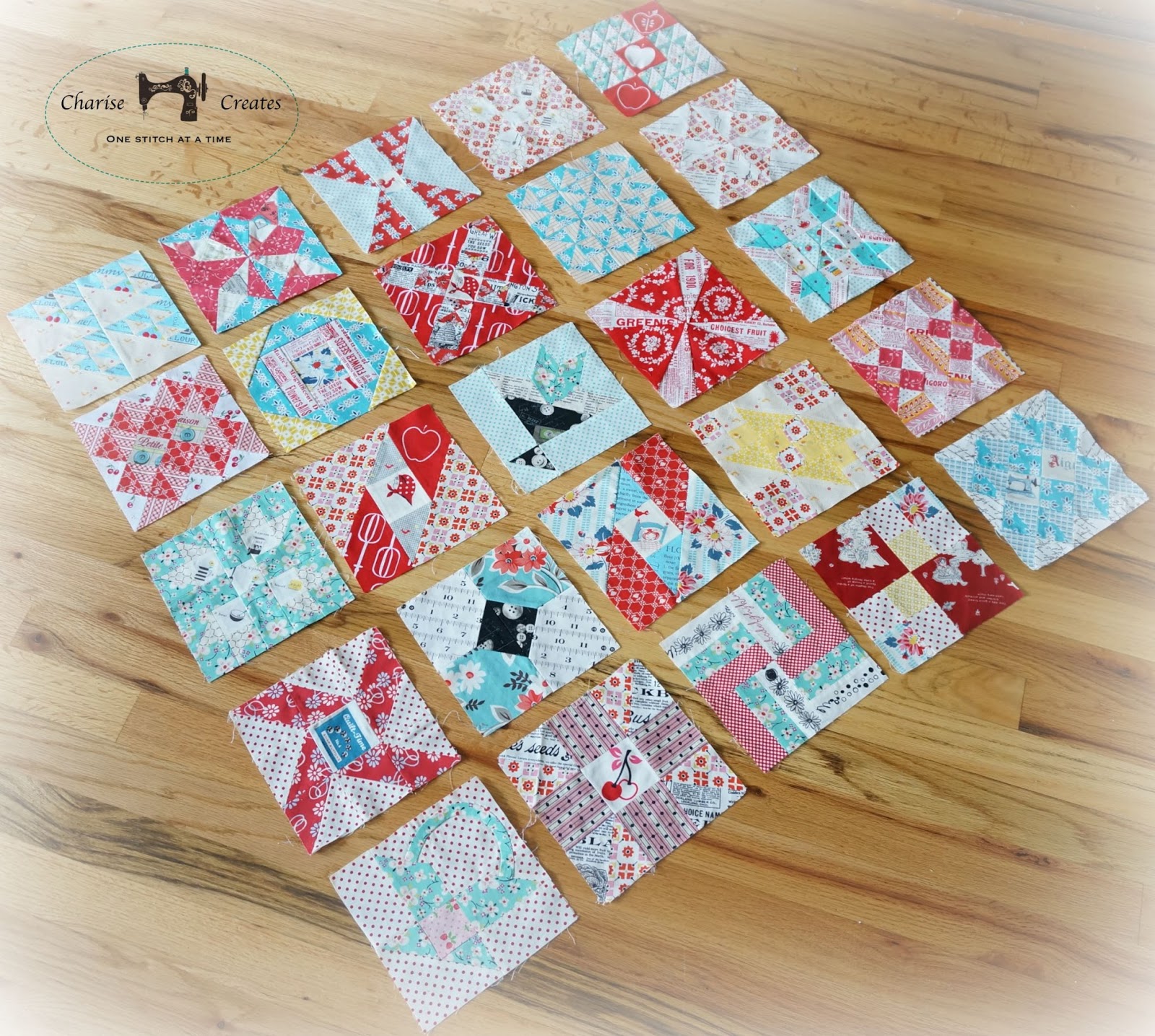Charise Creates Farmer's Wife Sampler Quilt Quilt Along